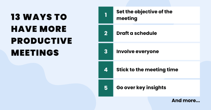 Productive meetings whether